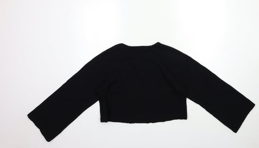 Marks and Spencer Womens Black   Basic Blouse Size 6  - Bell sleeve