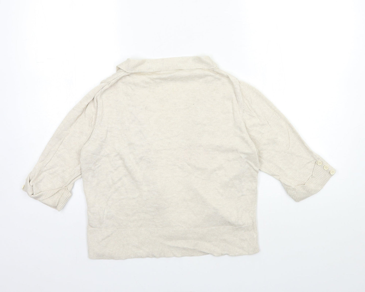 Wallis Womens Beige  Knit Cardigan Jumper Size S