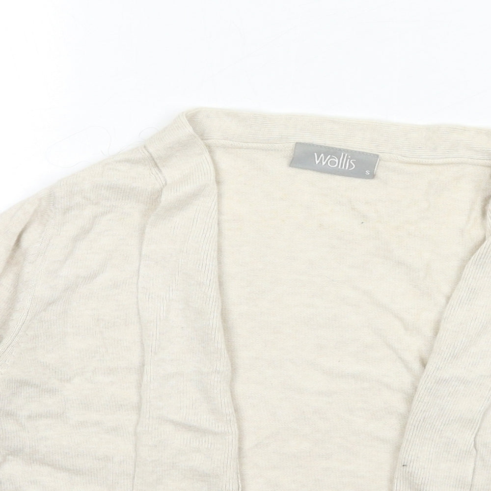 Wallis Womens Beige  Knit Cardigan Jumper Size S