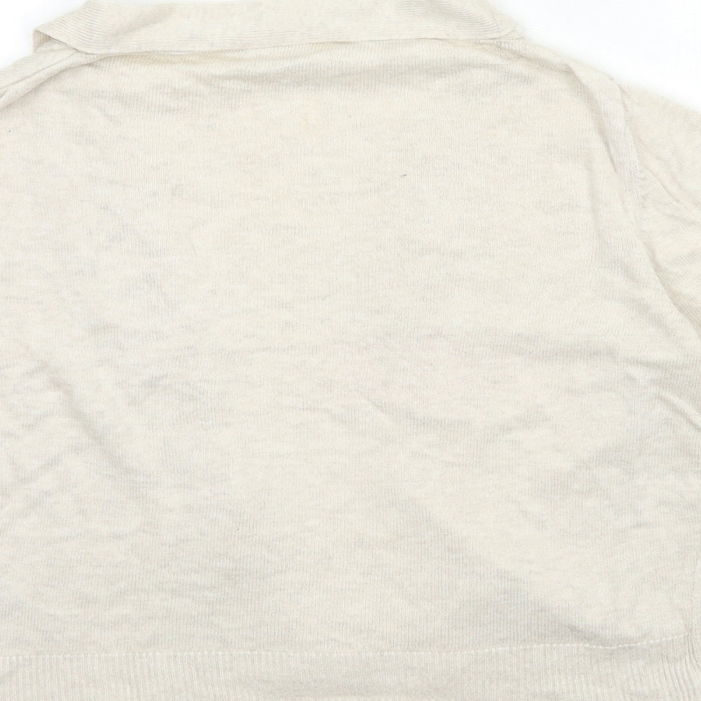 Wallis Womens Beige  Knit Cardigan Jumper Size S