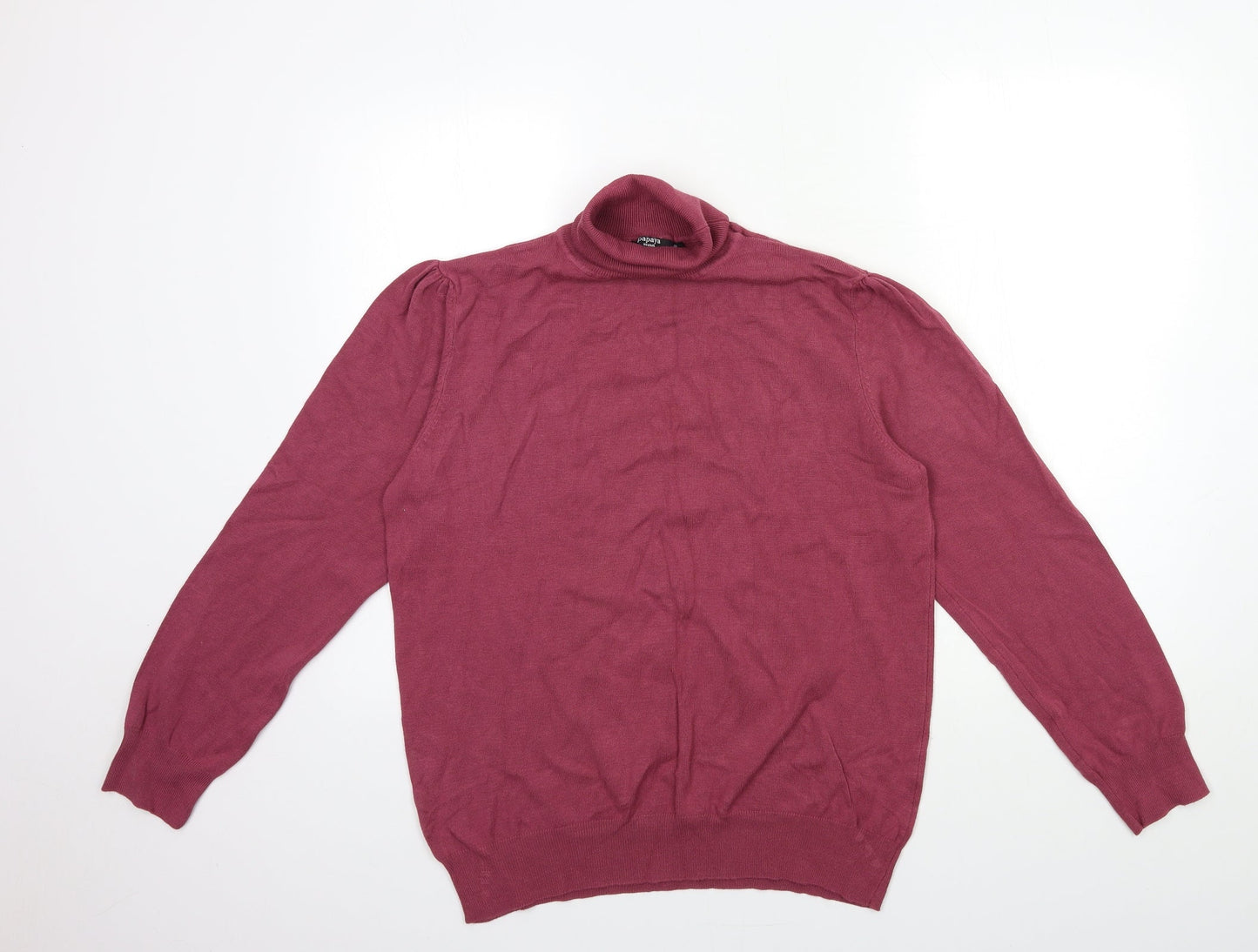 Papaya Womens Purple  Knit Pullover Jumper Size 20
