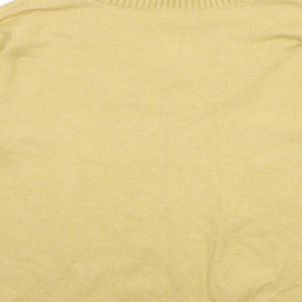 Papaya Womens Beige  Knit Pullover Jumper Size M