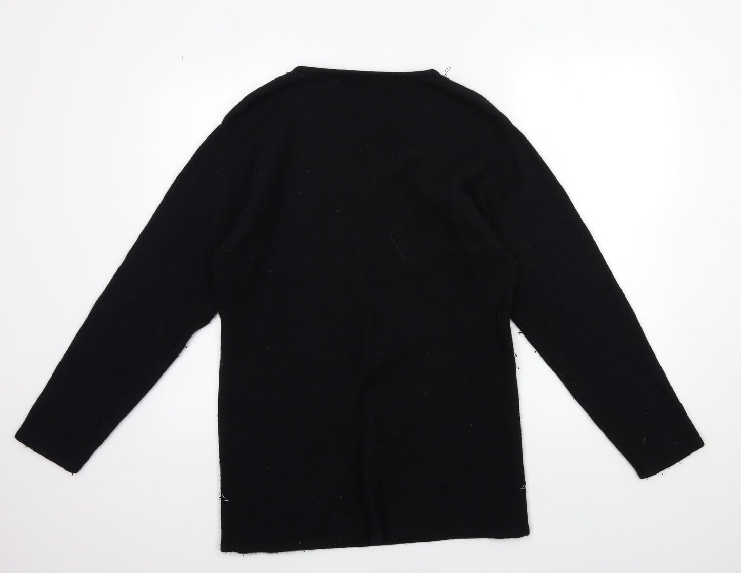 Berkertex Womens Black  Knit Pullover Jumper Size 10