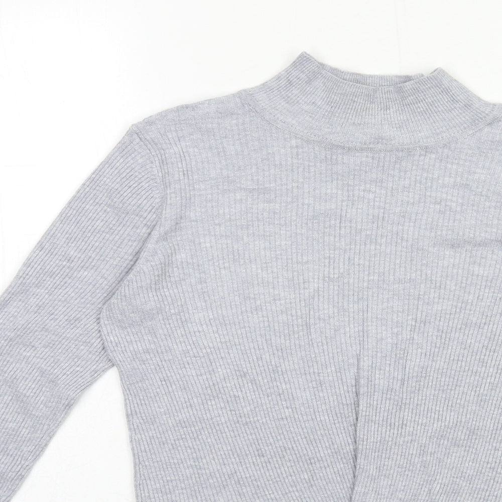 Very Womens Grey  Knit Pullover Jumper Size 10  - Knot