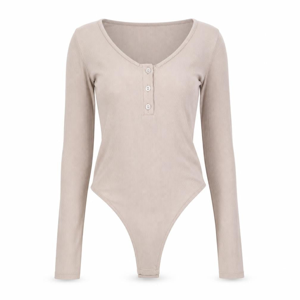 PLT Womens Beige   Bodysuit One-Piece Size 6