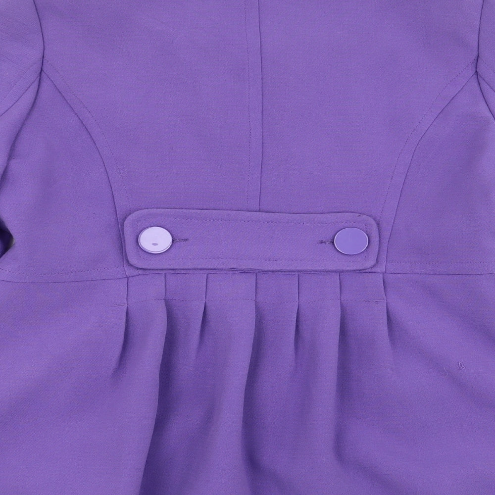 Primark Womens Purple   Overcoat Coat Size 12