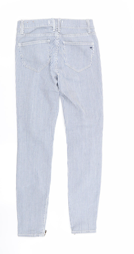 Madewell Womens Multicoloured Striped  Skinny Jeans Size 24 in L29 in