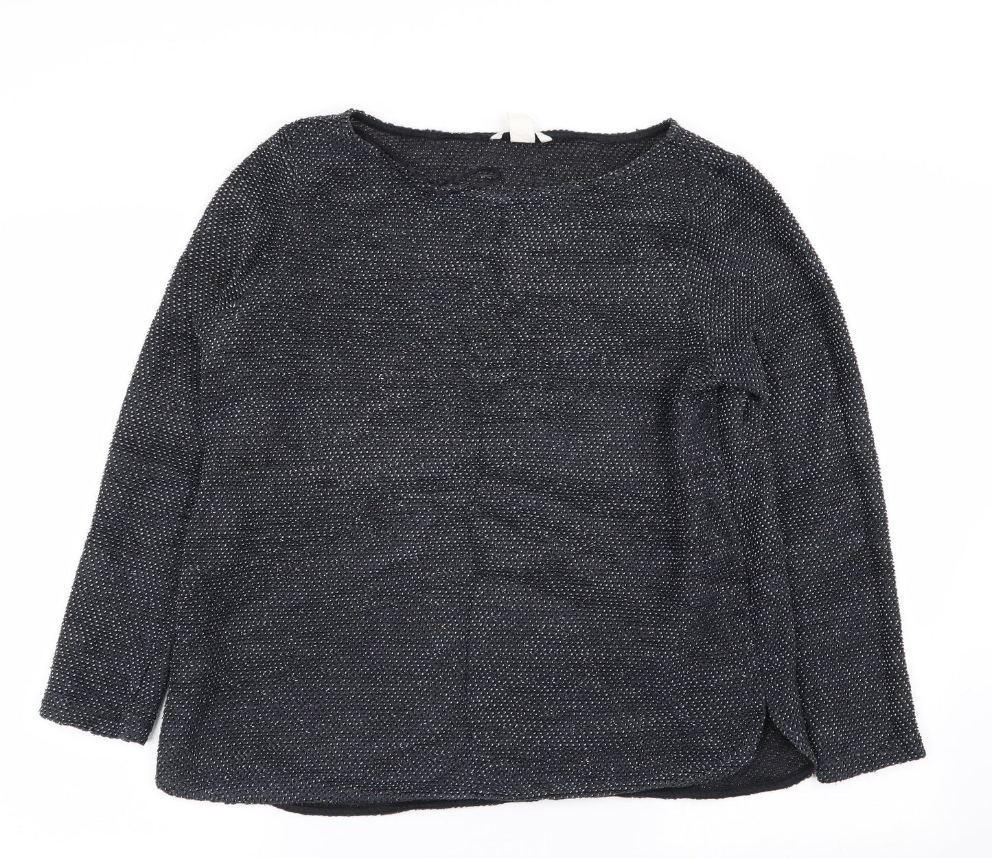 H&M Womens Blue Polka Dot  Pullover Jumper Size M