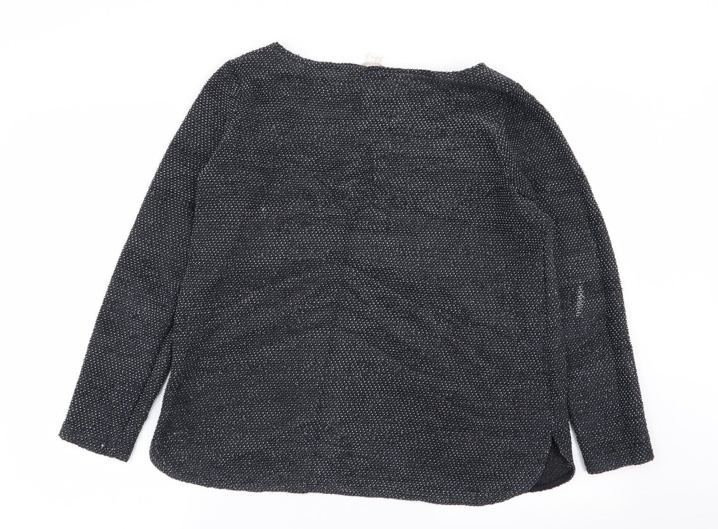 H&M Womens Blue Polka Dot  Pullover Jumper Size M