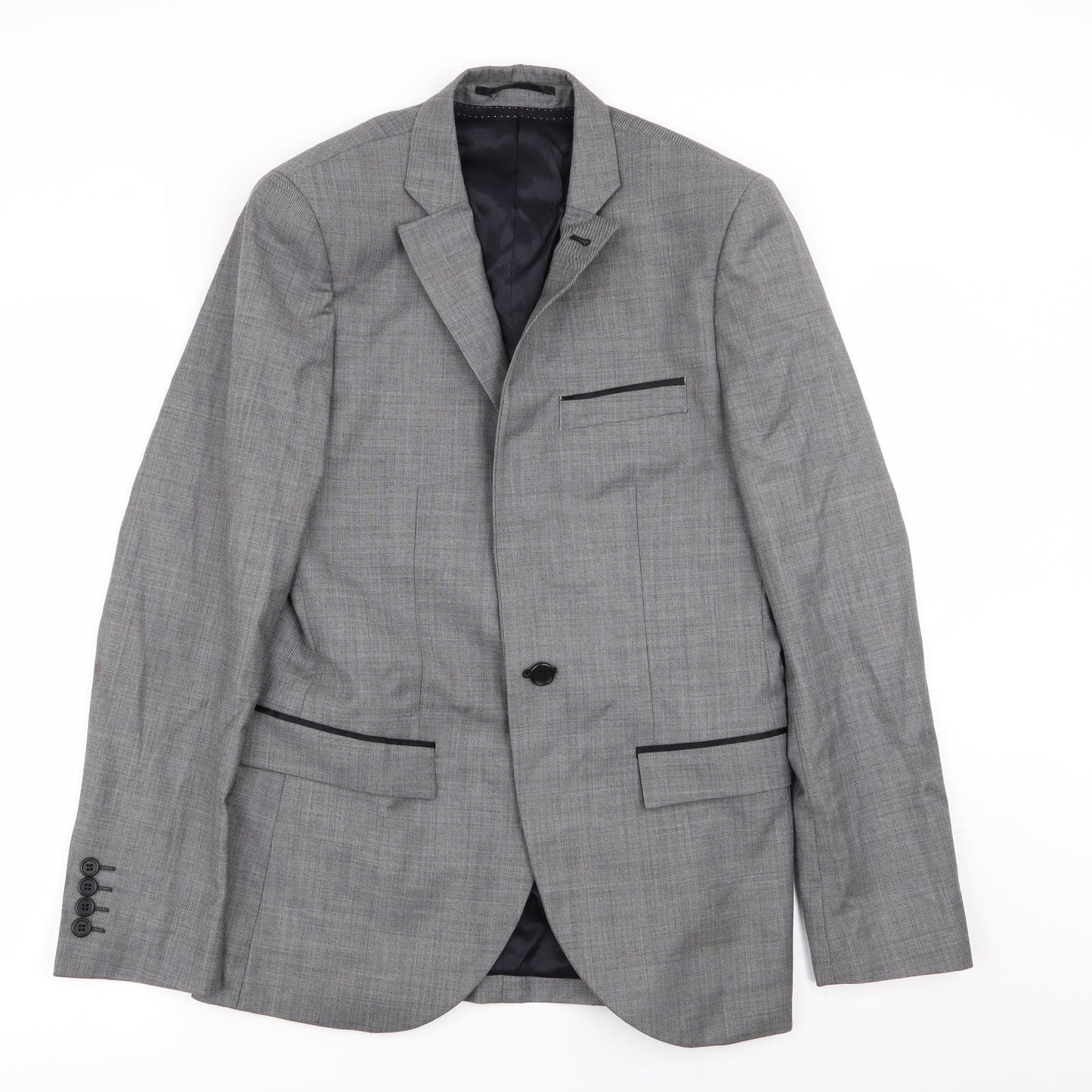 Topman Mens Grey   Jacket Blazer Size 36