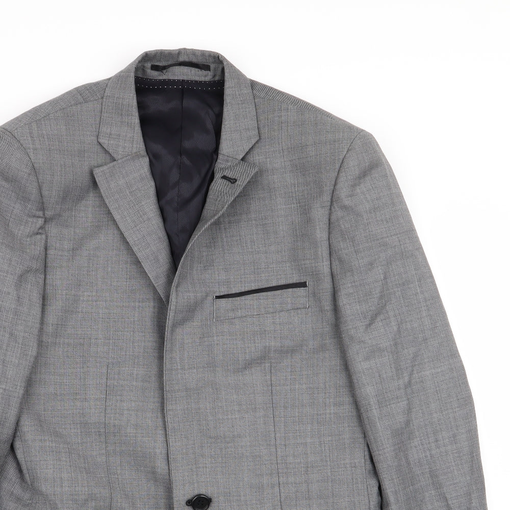 Topman Mens Grey   Jacket Blazer Size 36