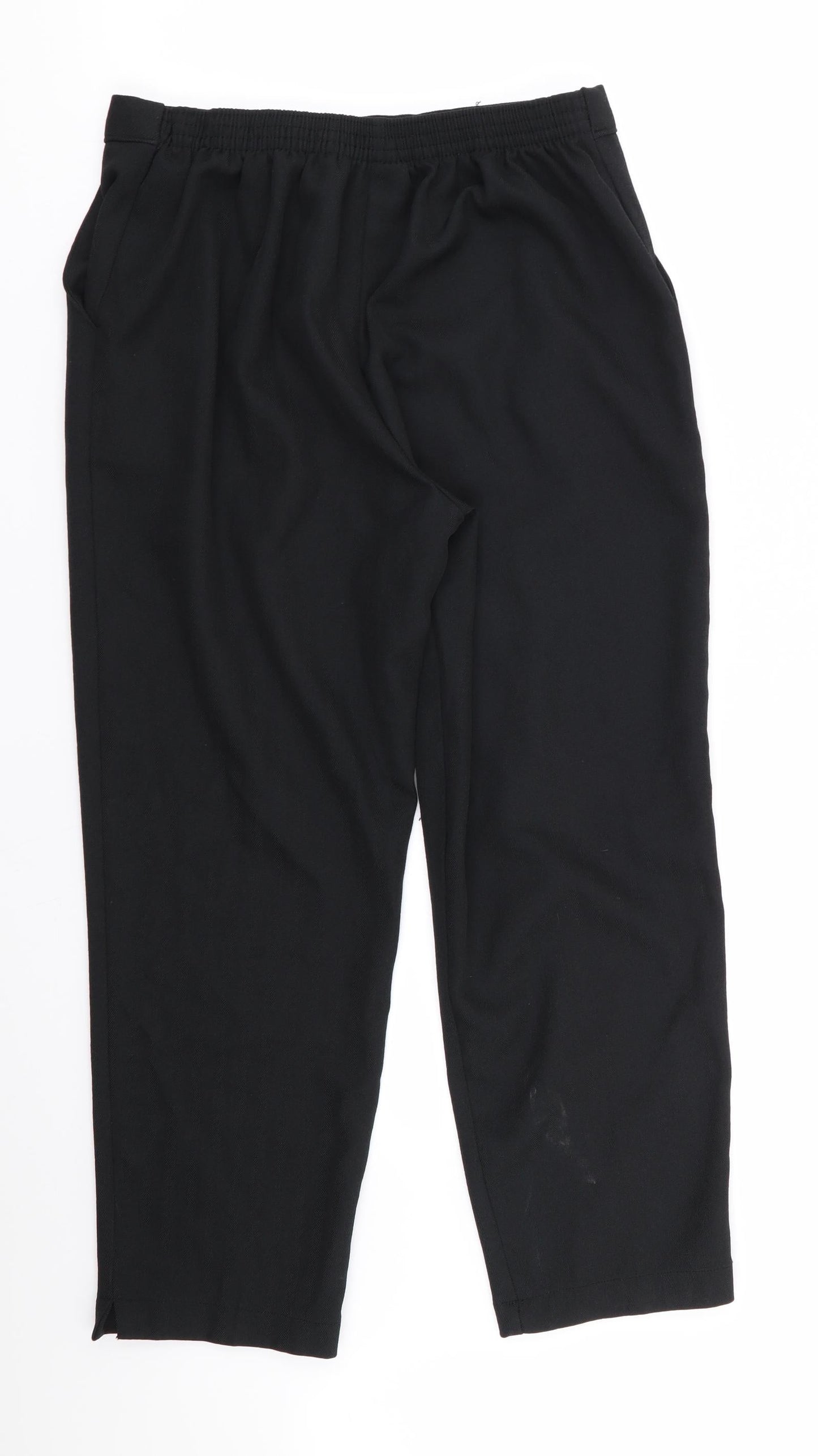 Autonomy Womens Black   Trousers  Size 14 L26 in - Stretch waistband`