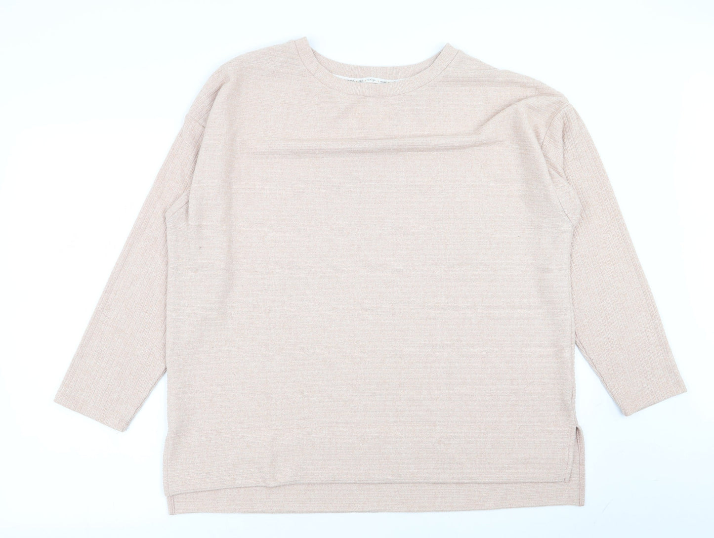 Asda George Womens Beige Solid  Top Pyjama Set Size 16
