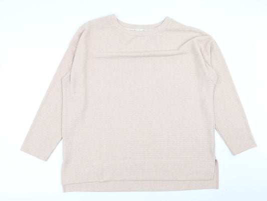Asda George Womens Beige Solid  Top Pyjama Set Size 16