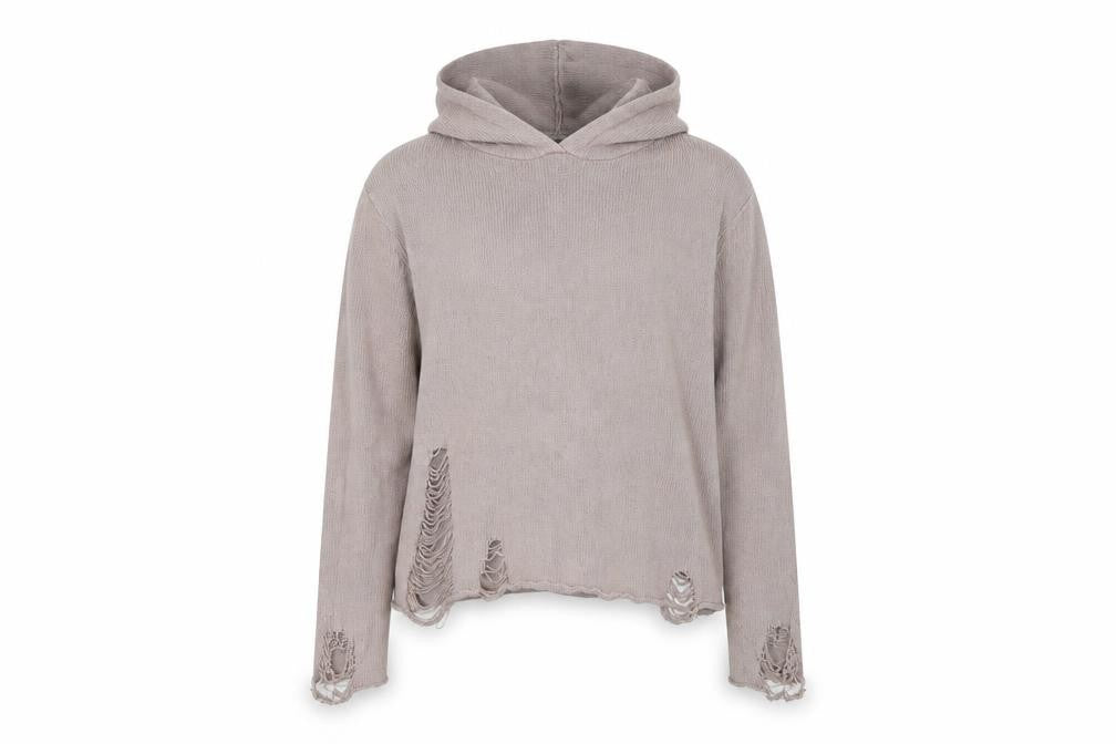 H&M Womens Brown  Knit Pullover Hoodie Size M