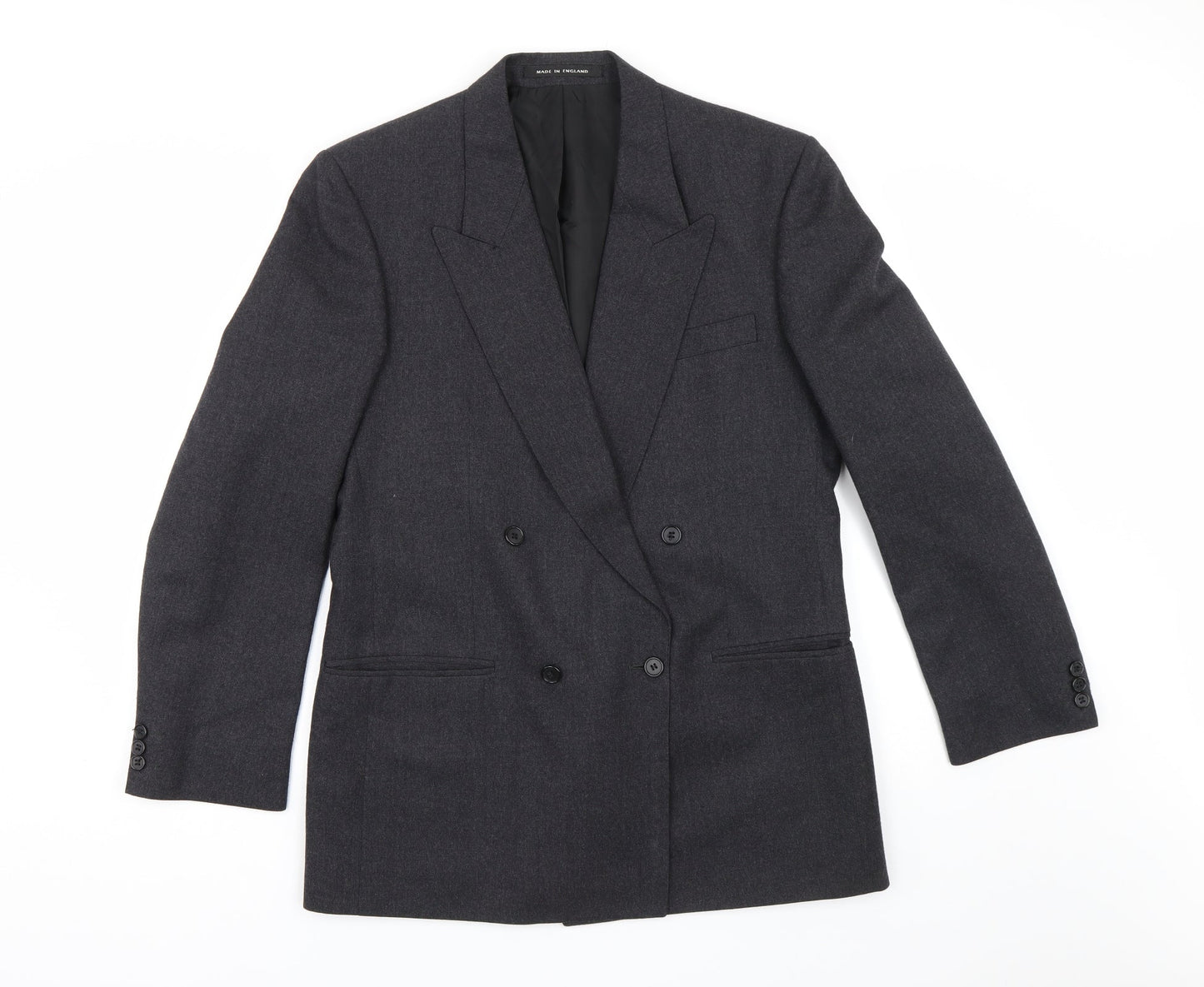Pin Stripe Mens Grey   Jacket Suit Jacket Size 40