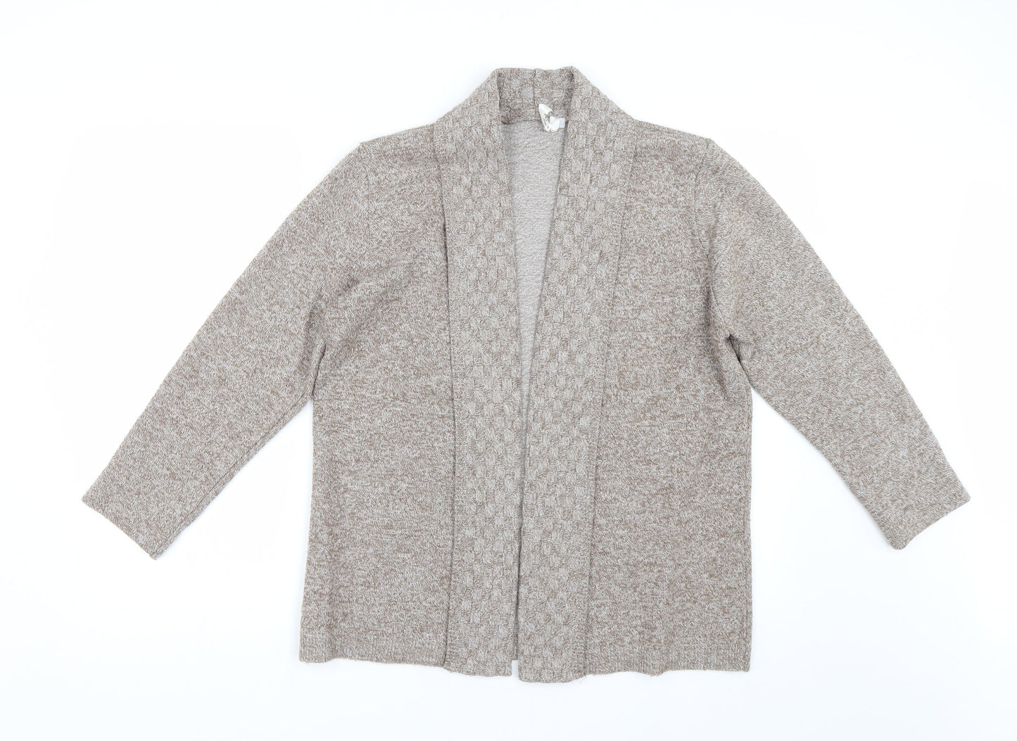 Review Womens Brown  Knit Cardigan Jumper Size M