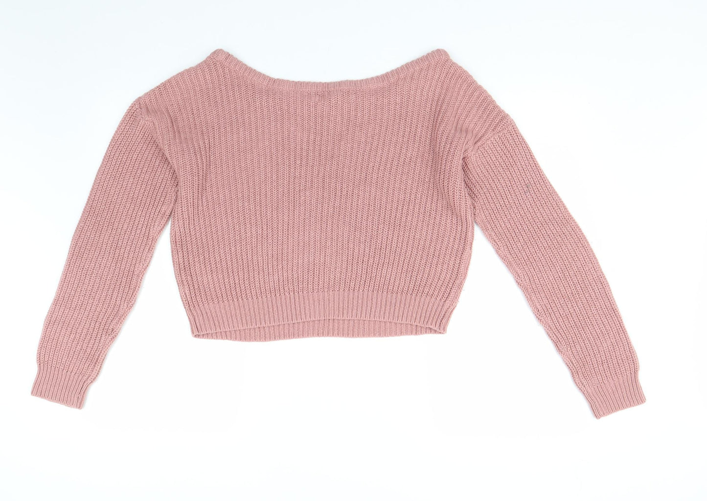Missguided Womens Pink  Knit Pullover Jumper Size M