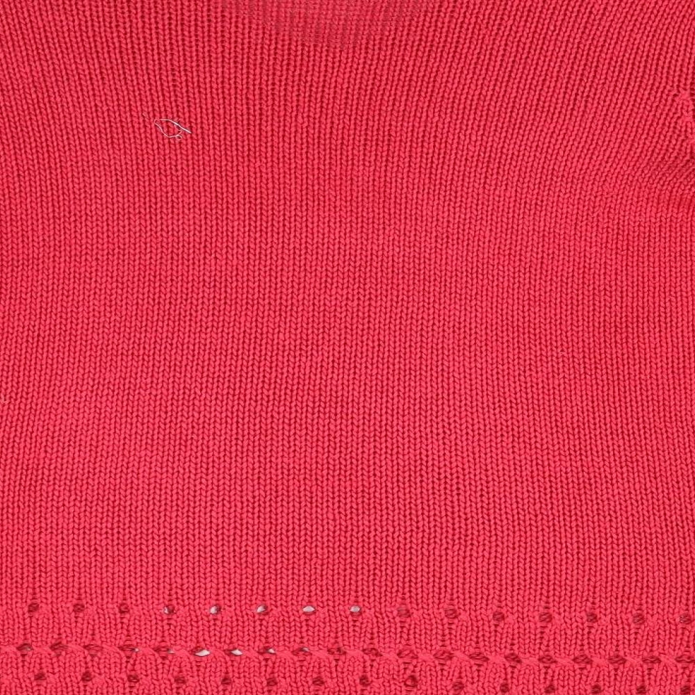 Avenue Womens Pink  Knit Pullover Jumper Size M