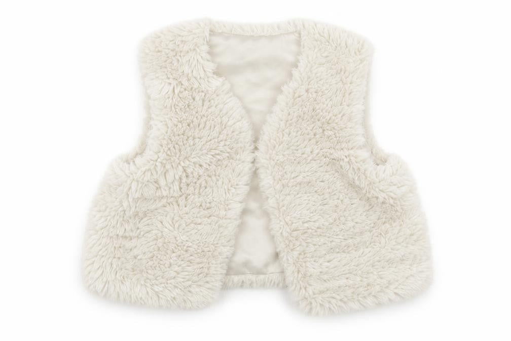 Front view of George girls’ ivory cardigan jumper, size 9-12, months