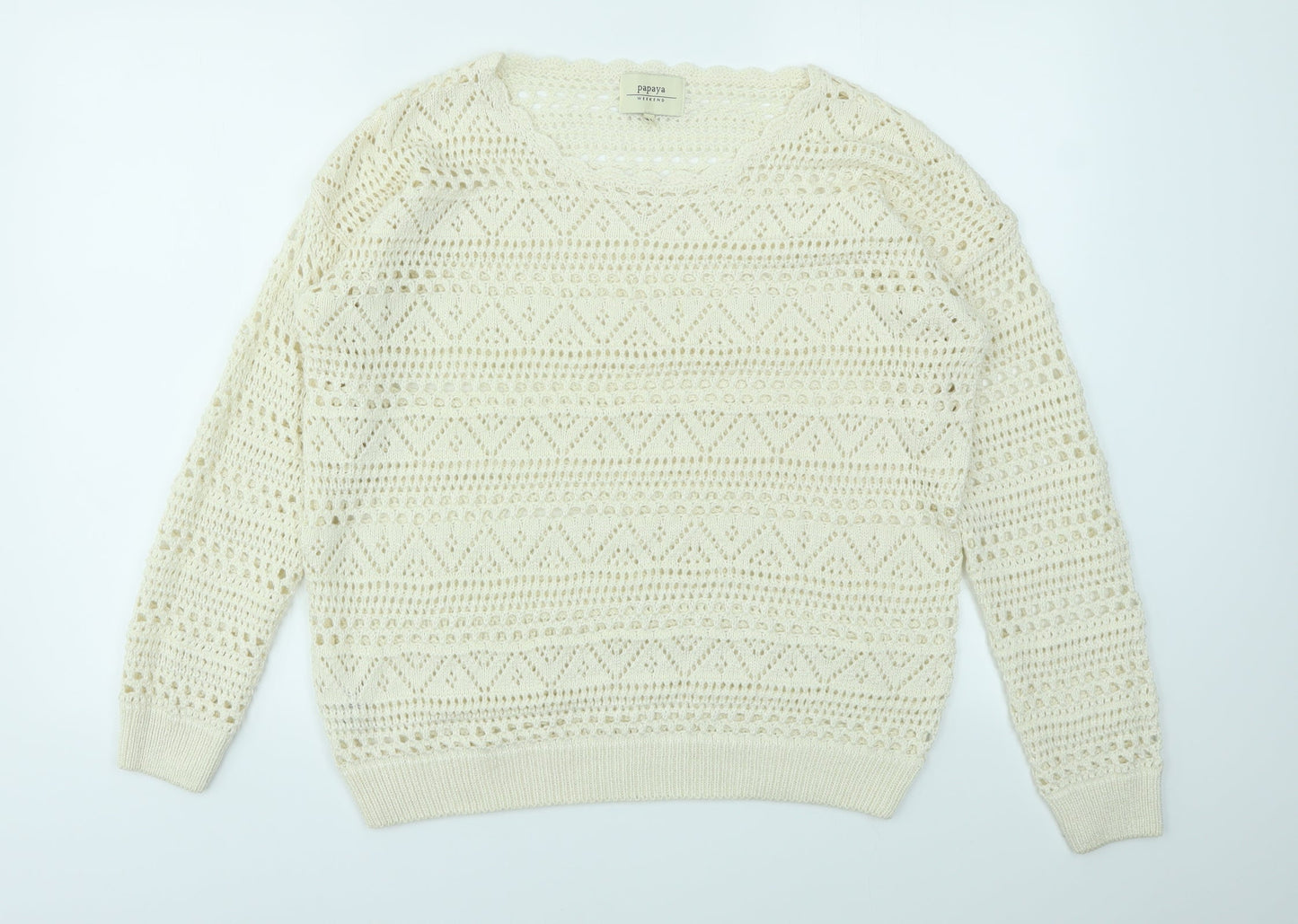 Matalan Womens Ivory   Pullover Jumper Size 14
