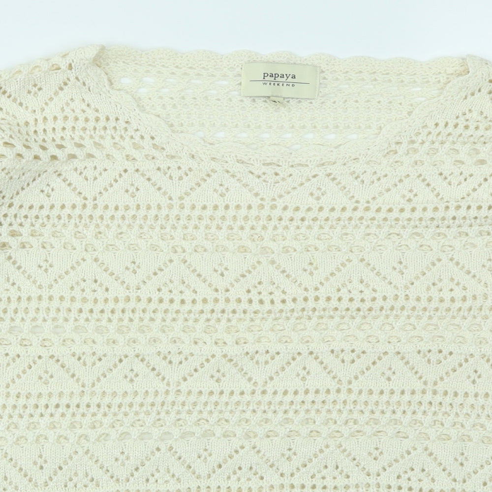 Matalan Womens Ivory   Pullover Jumper Size 14