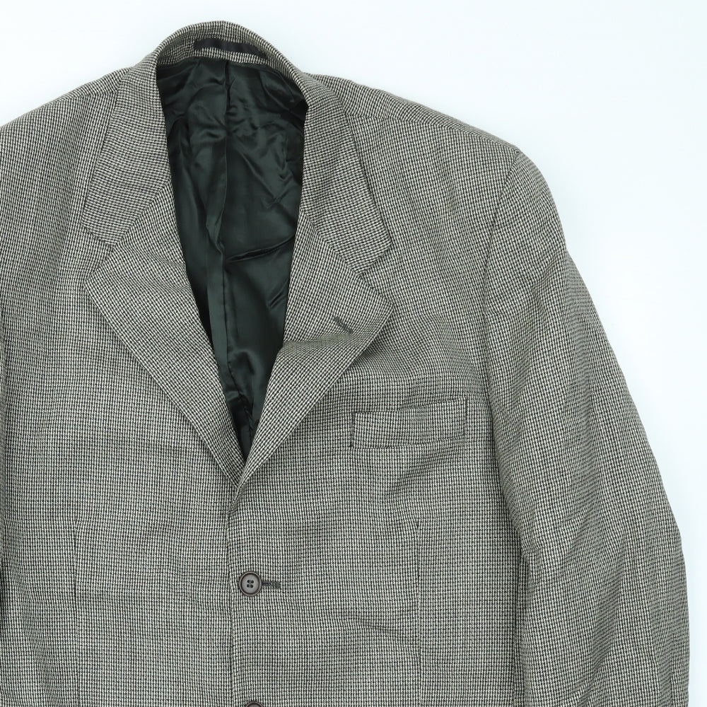 NEXT Mens Brown Check  Jacket Blazer Size 42