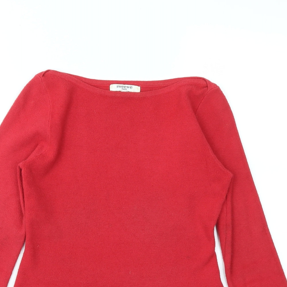 SWEEWE Womens Red   Pullover Jumper Size S