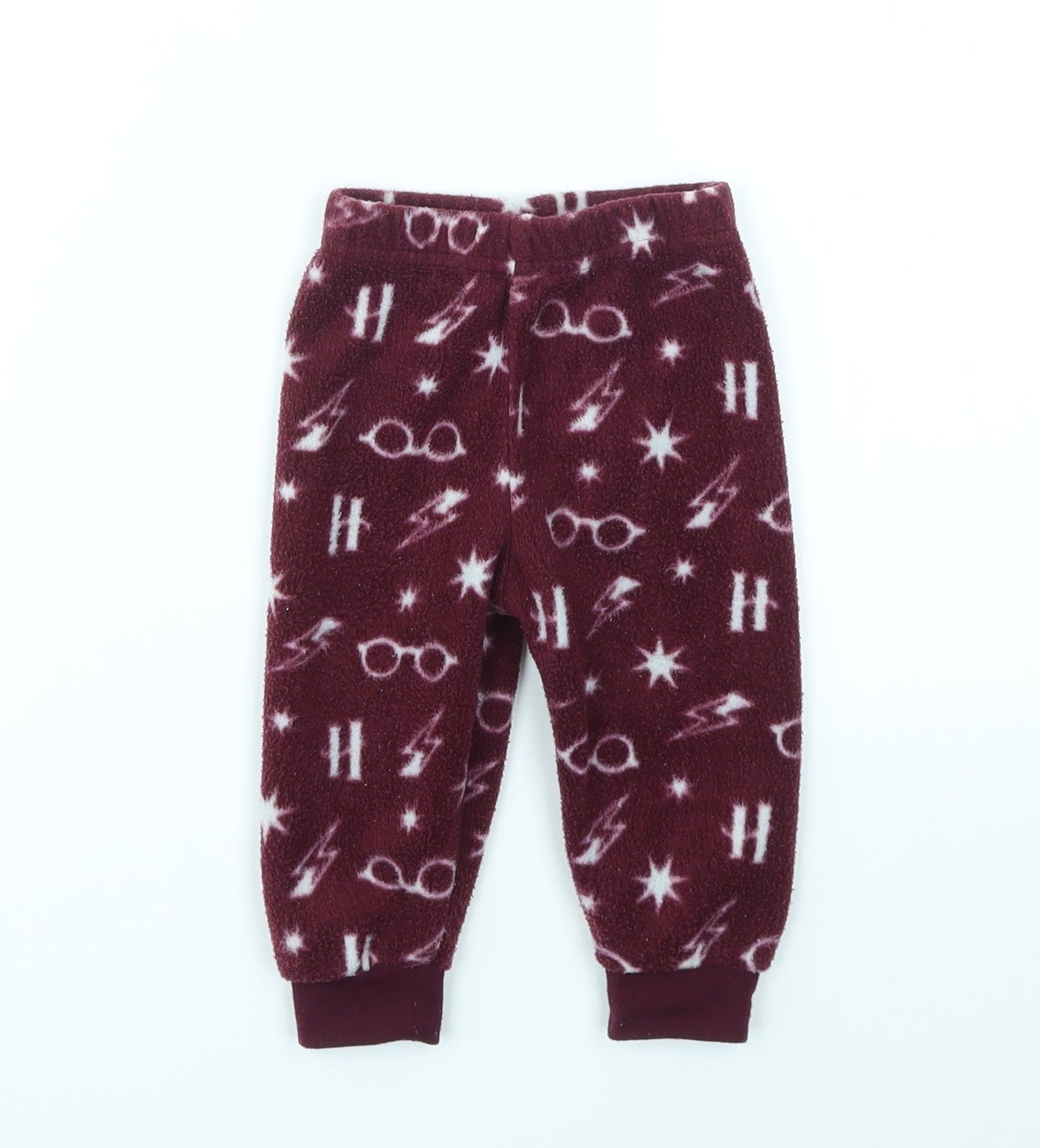 Primark Baby Red Geometric  Cargo Trousers Size 6-9 Months
