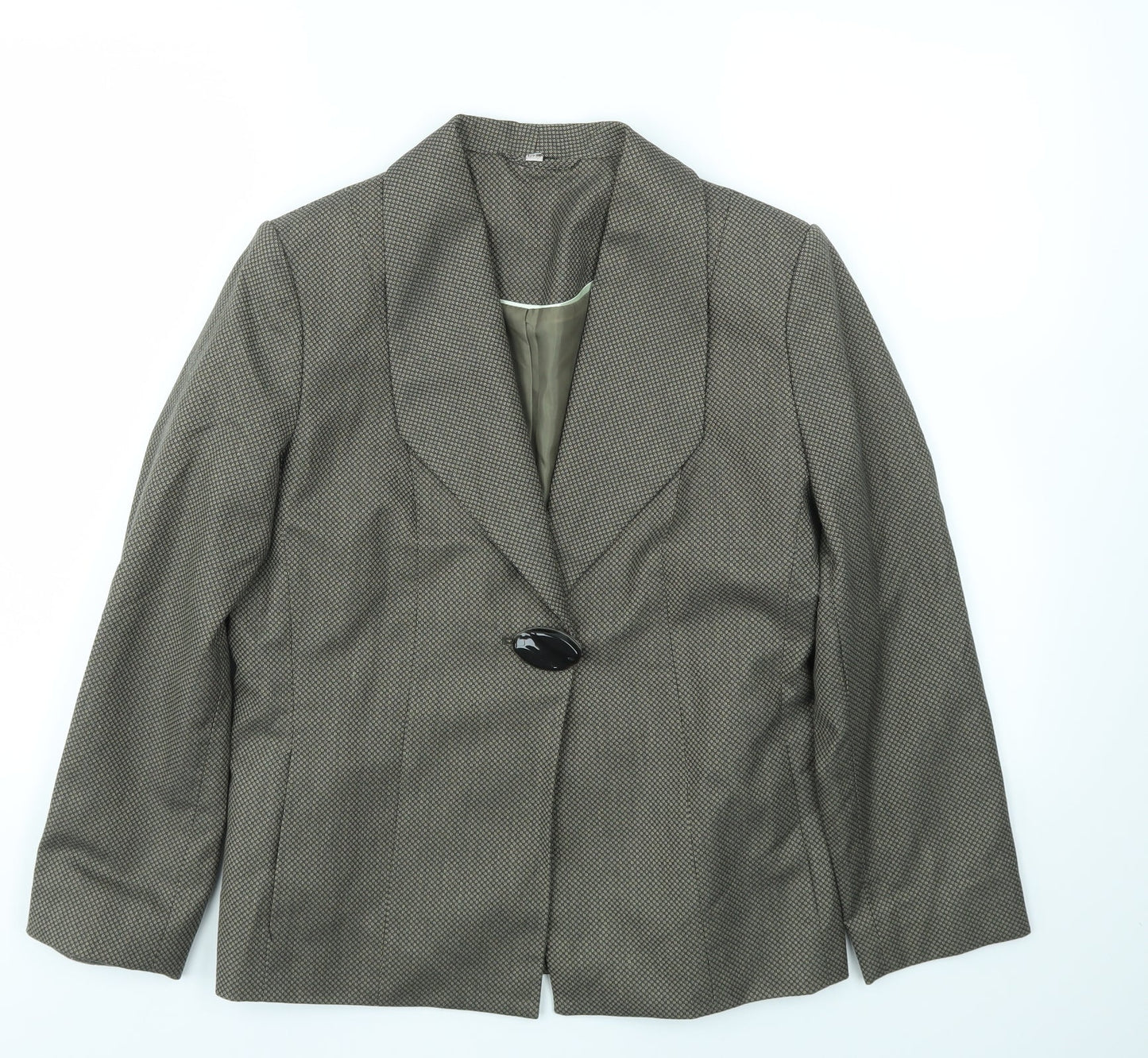 ANNA ROSE Womens Green   Jacket Blazer Size 12
