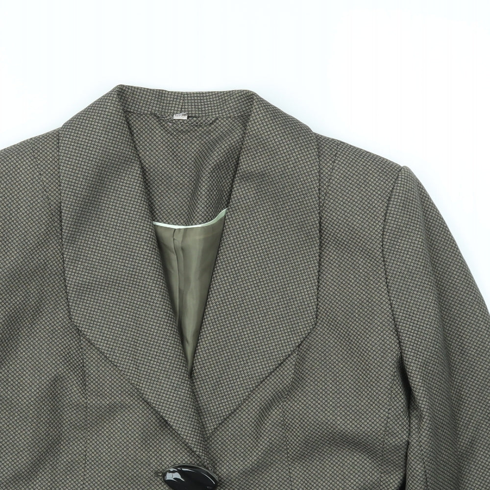 ANNA ROSE Womens Green   Jacket Blazer Size 12