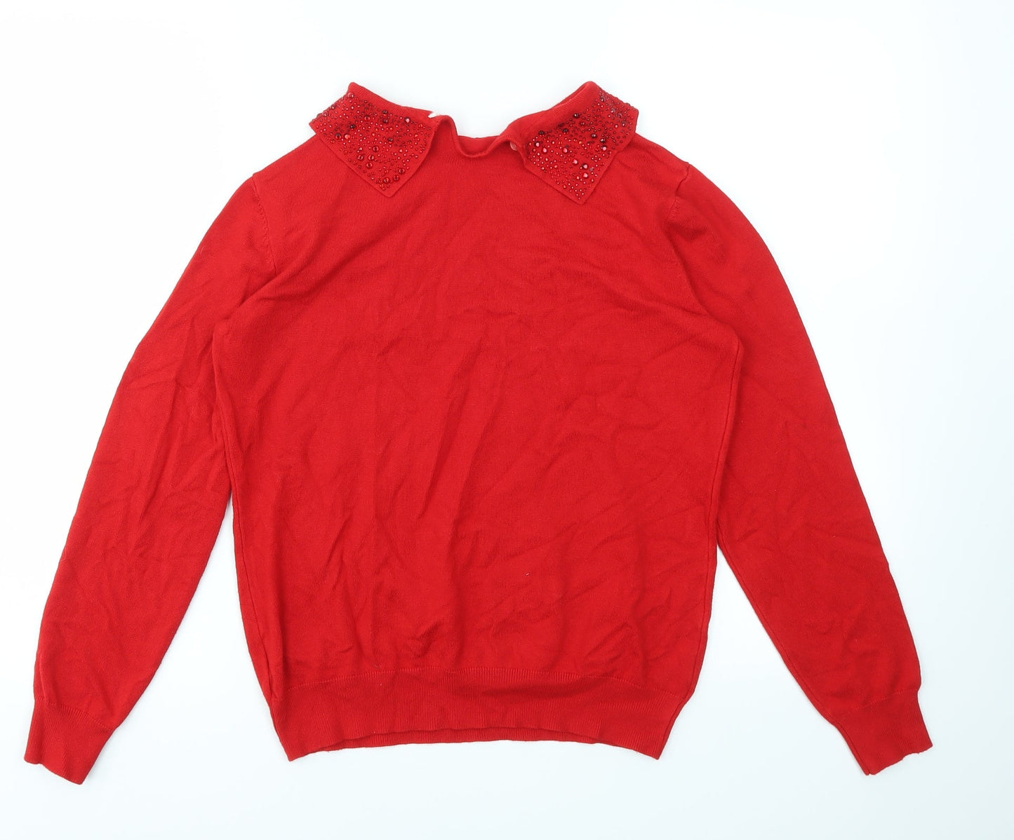 Preworn Womens Red   Pullover Jumper Size S