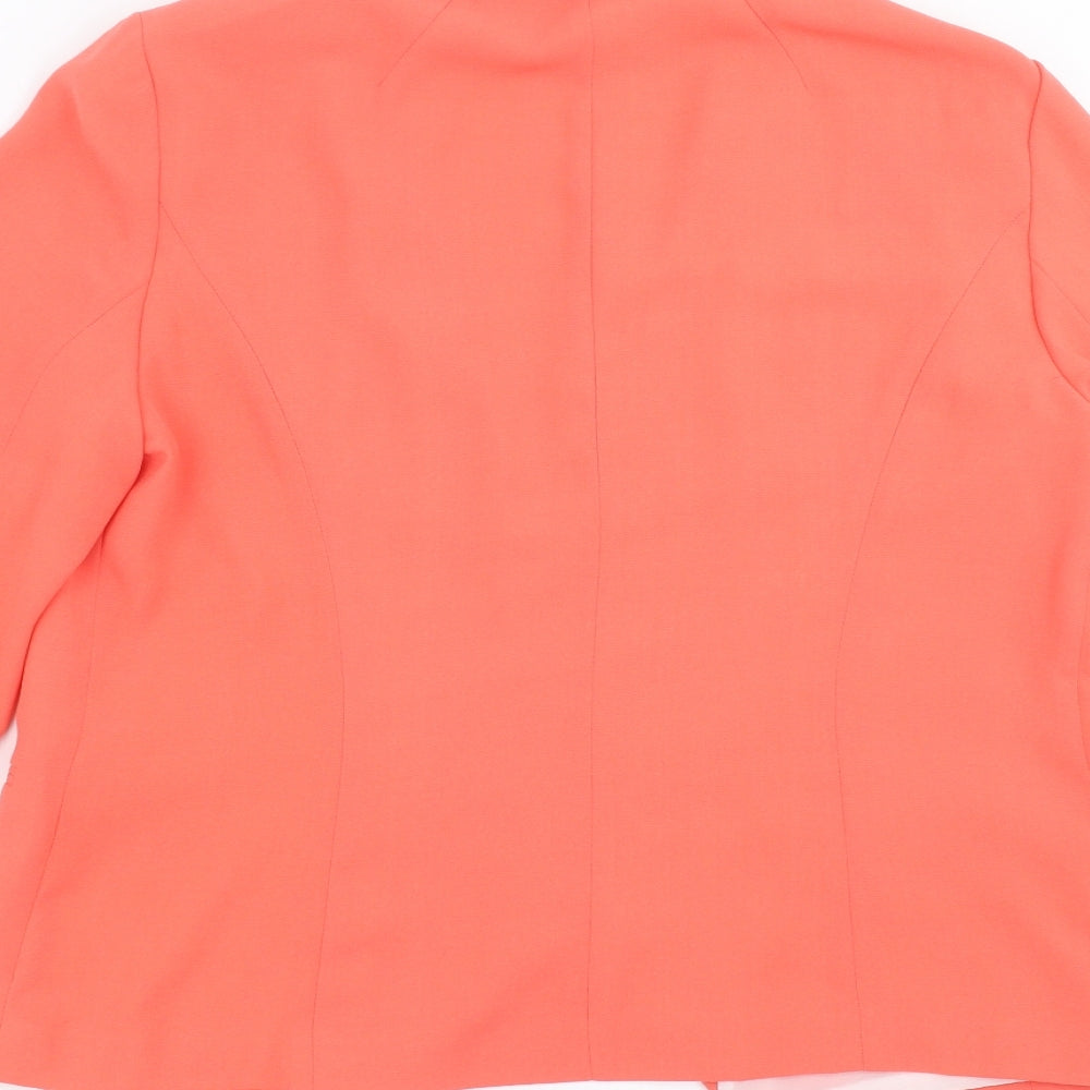 New Look Womens Orange   Jacket Blazer Size 14