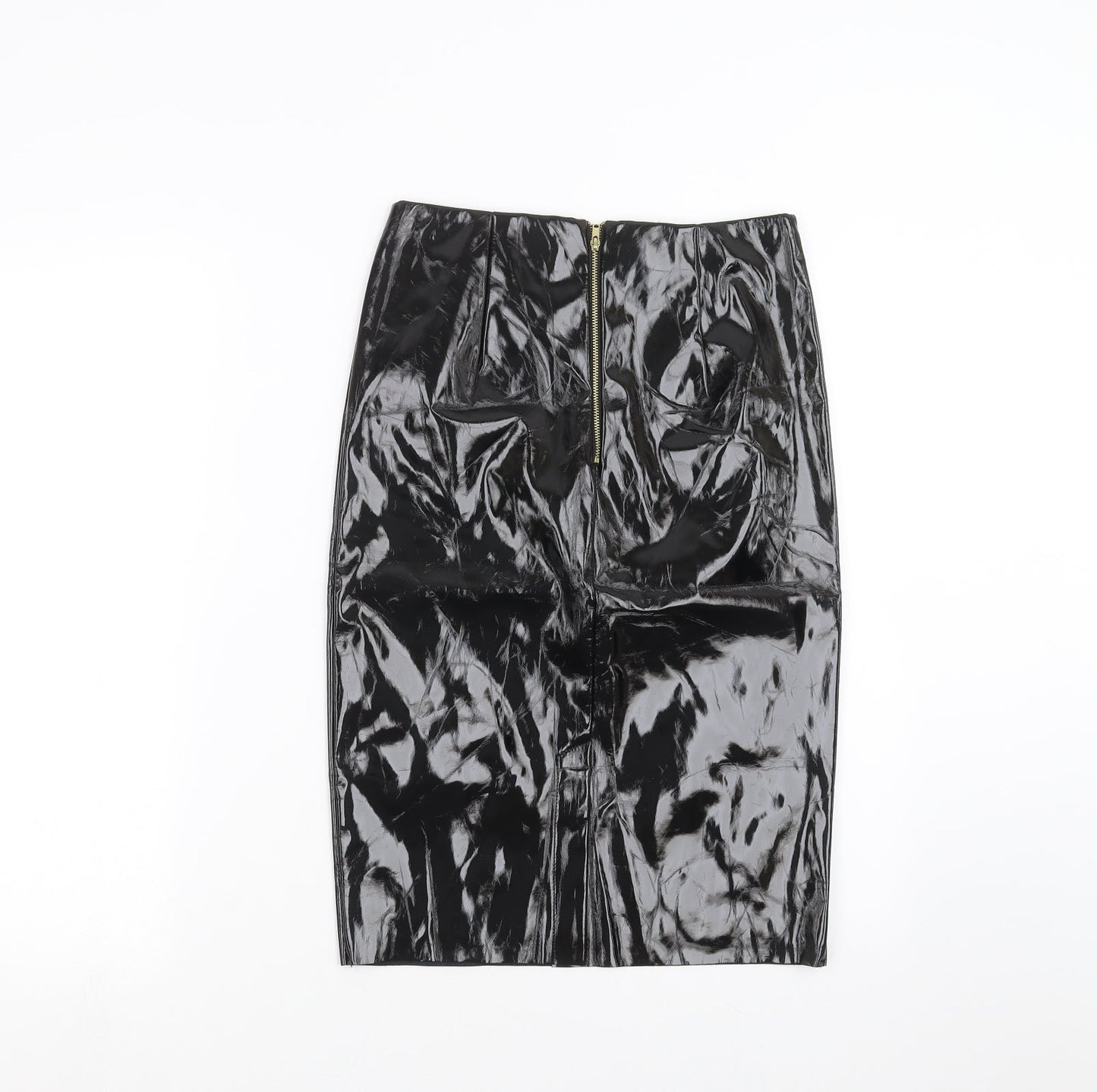 Topshop Womens Black   Straight & Pencil Skirt Size 8