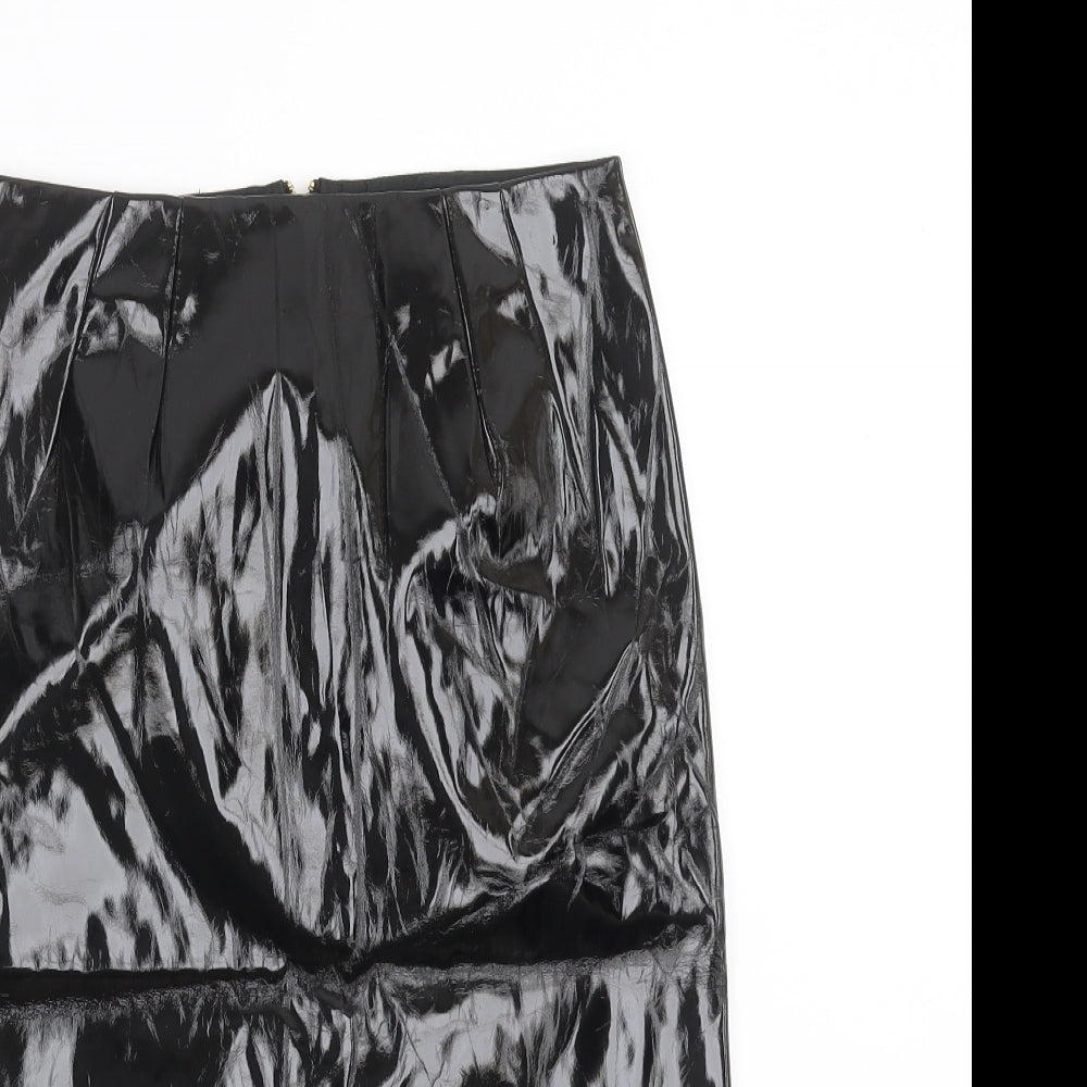 Topshop Womens Black   Straight & Pencil Skirt Size 8