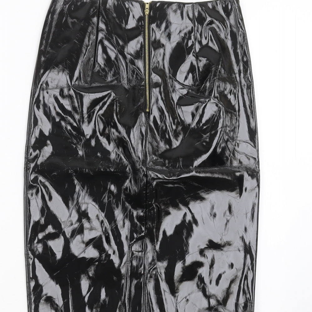 Topshop Womens Black   Straight & Pencil Skirt Size 8