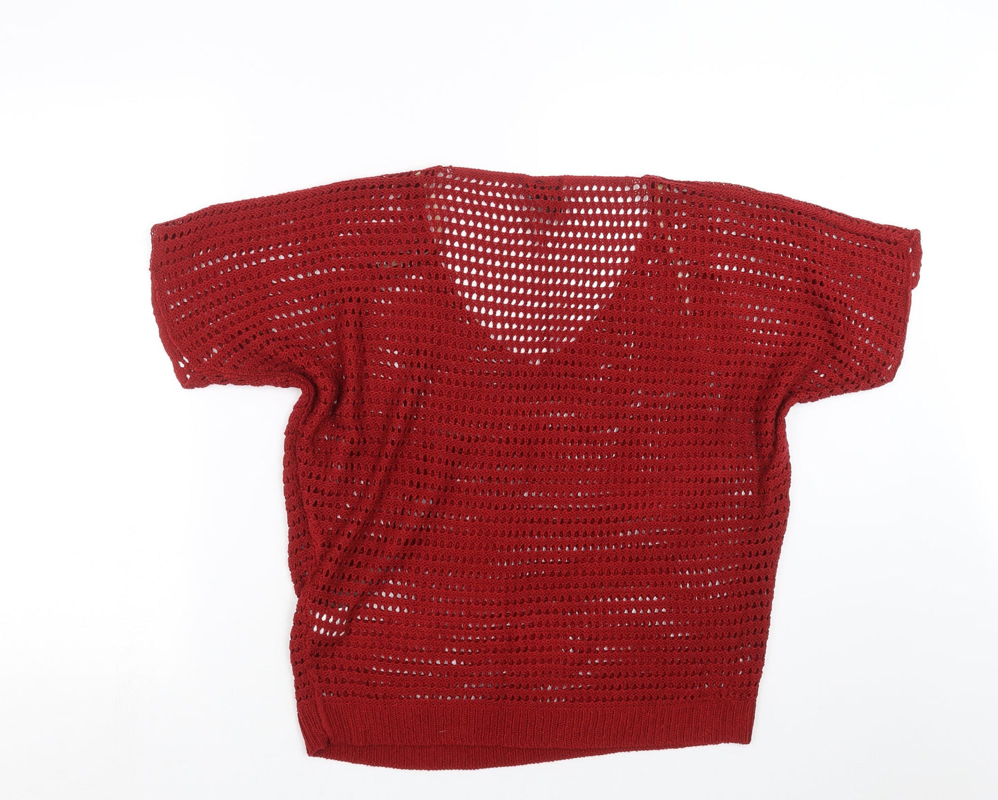 IZABEL Womens Red  Knit Pullover Jumper Size 10