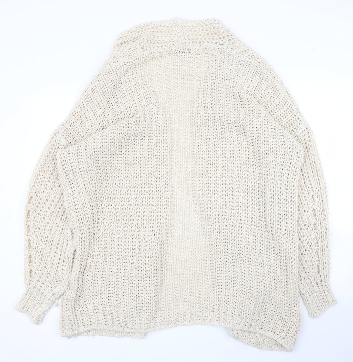 Nada del Riccio Womens Beige   Cardigan Jumper Size L