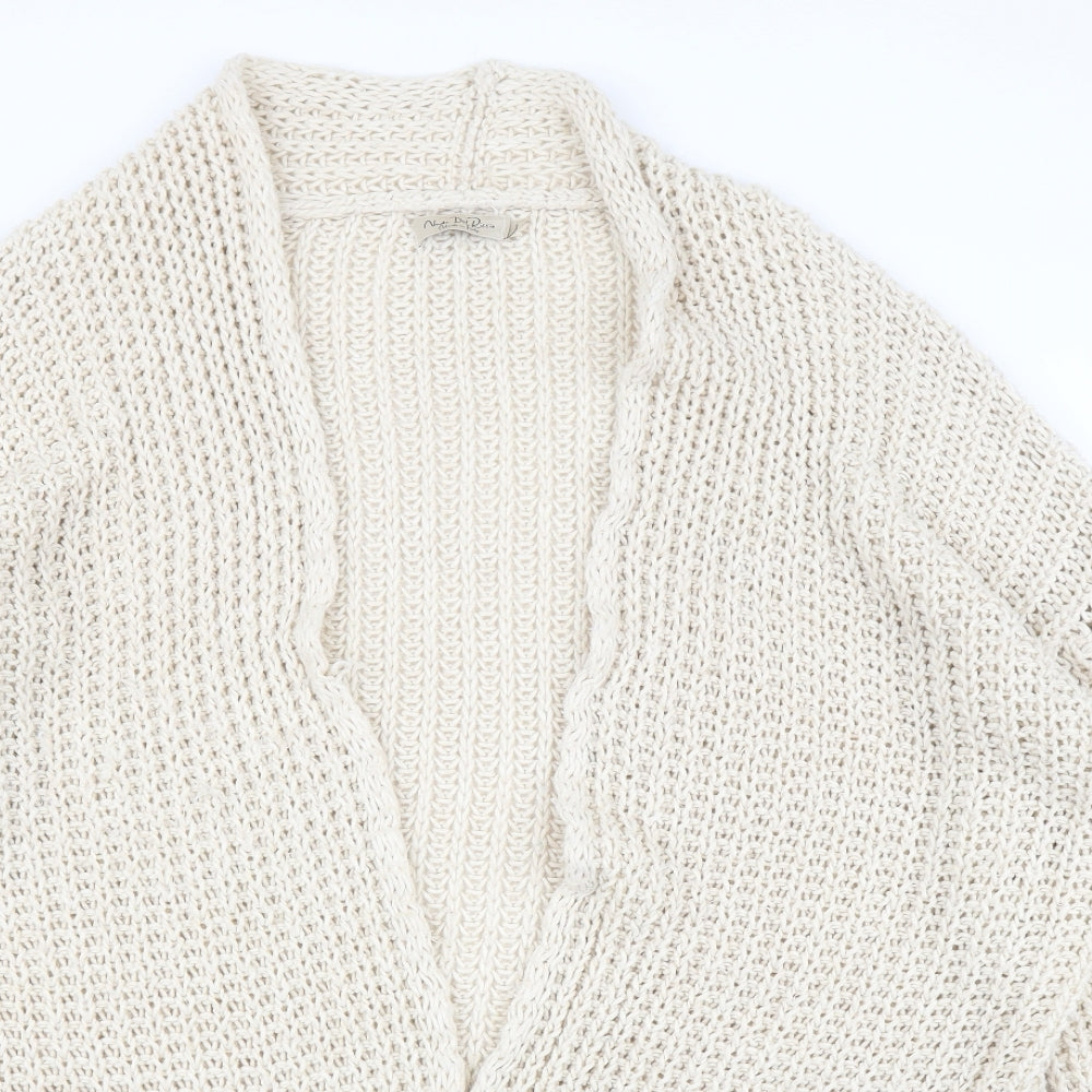 Nada del Riccio Womens Beige   Cardigan Jumper Size L
