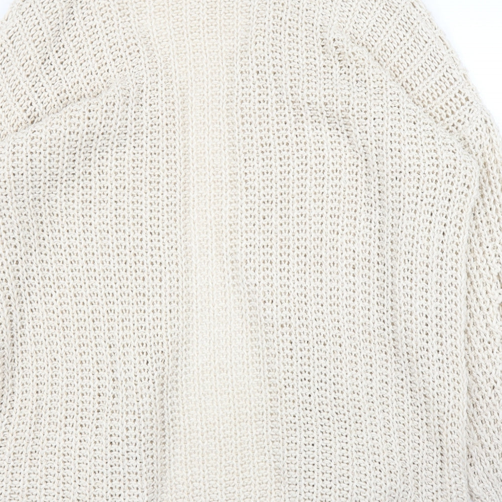 Nada del Riccio Womens Beige   Cardigan Jumper Size L