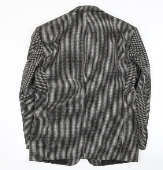 Fosters Mens Black   Jacket Suit Jacket Size 40