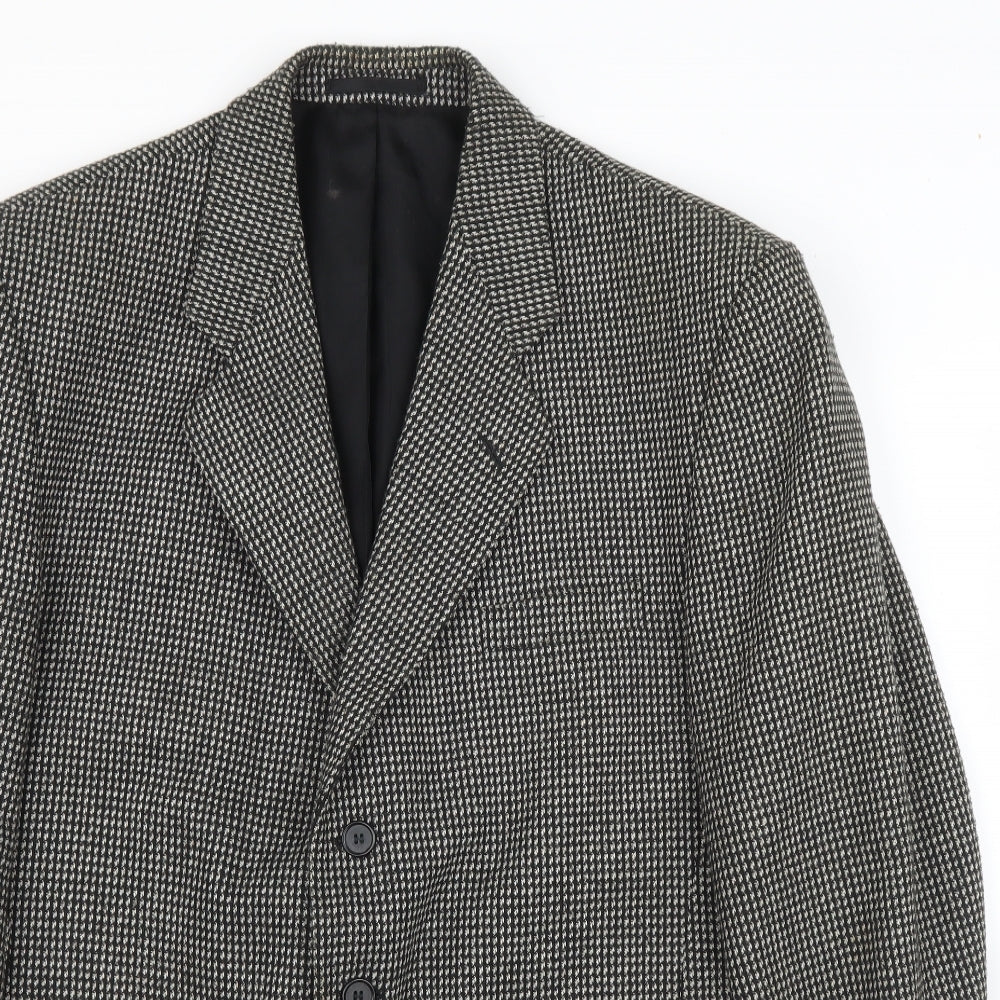 Fosters Mens Black   Jacket Suit Jacket Size 40