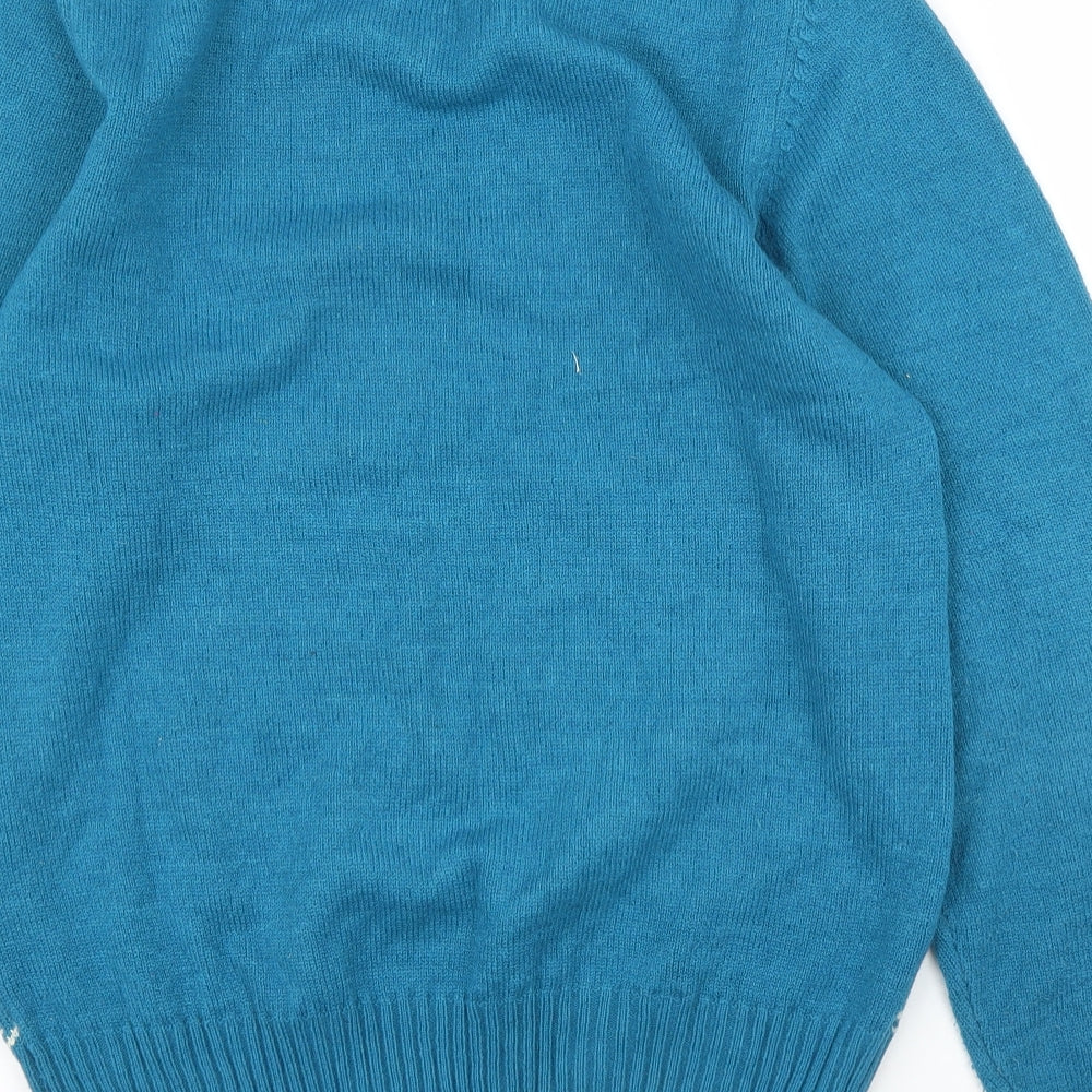 Topshop Womens Blue   Pullover Jumper Size L