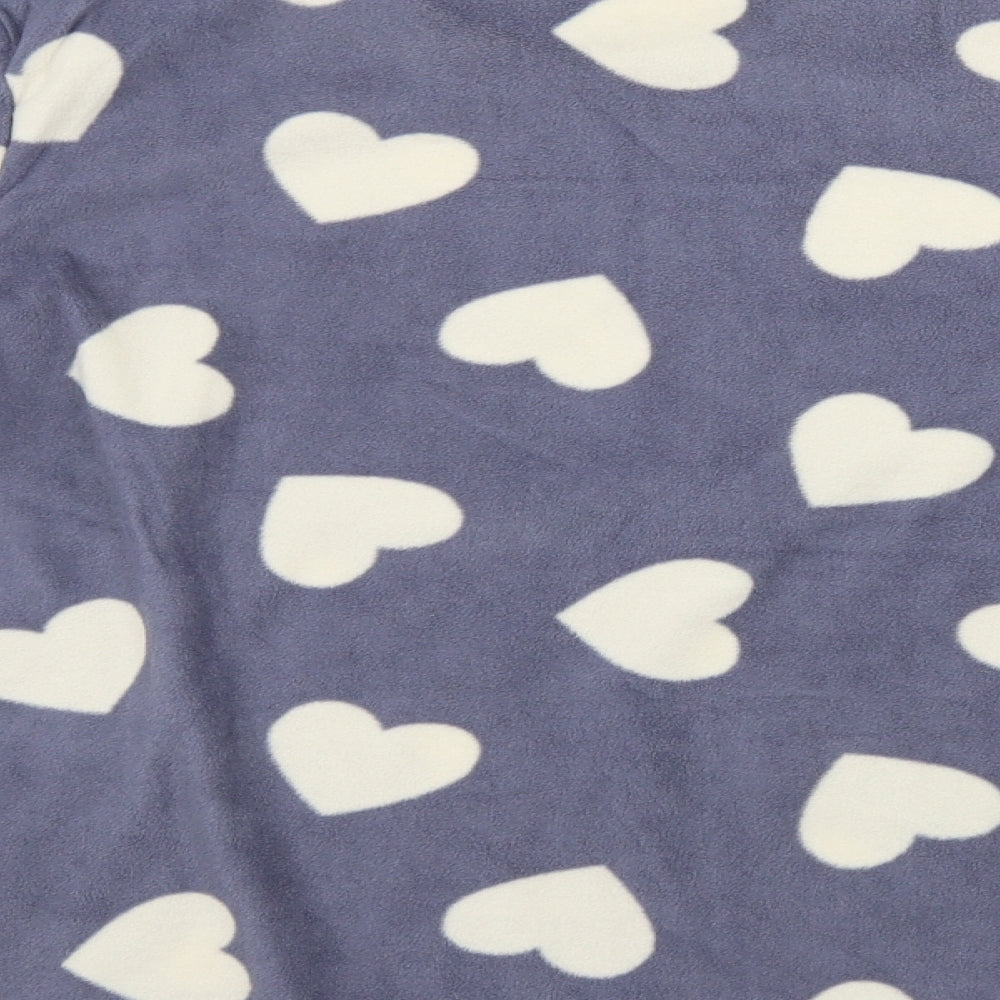George  Womens Grey   Top Pyjama Top Size 14  - heart pattern