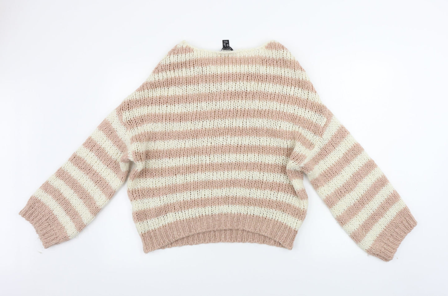 New Look  Womens Beige Striped  Pullover Jumper Size S
