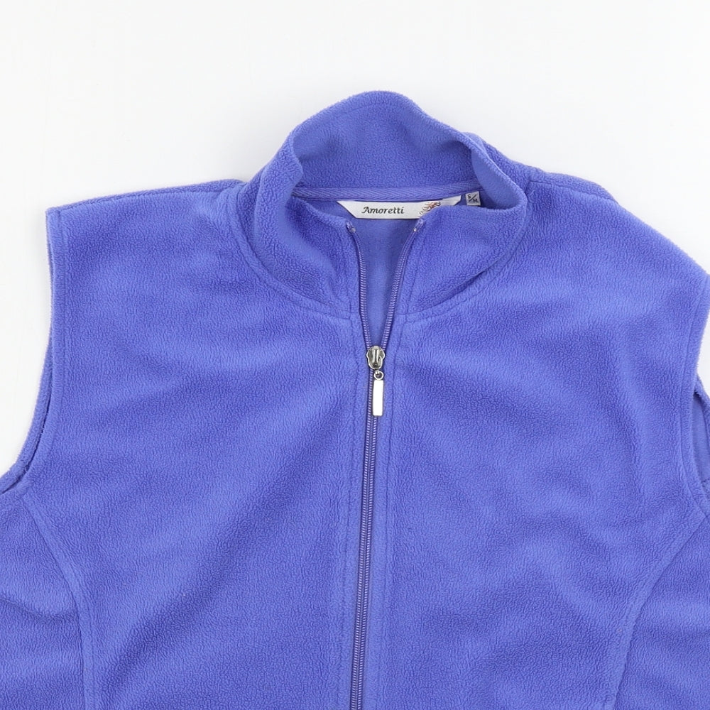Amoretti  Womens Blue   Gilet Coatigan Size M