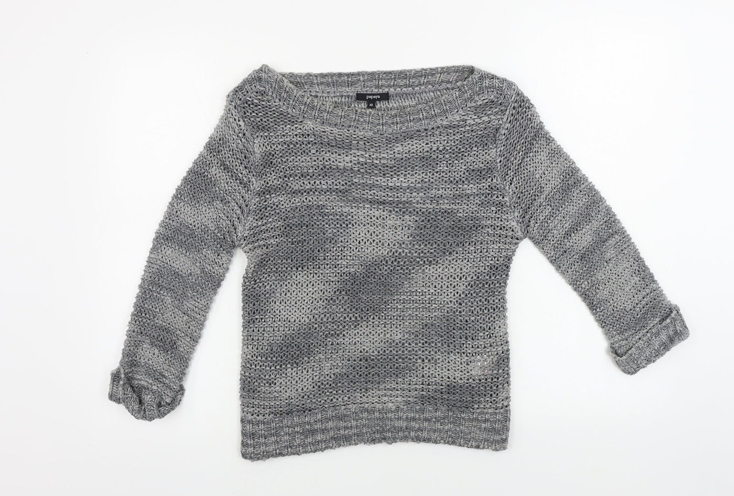 Papaya  Womens Grey   Pullover Jumper Size 10