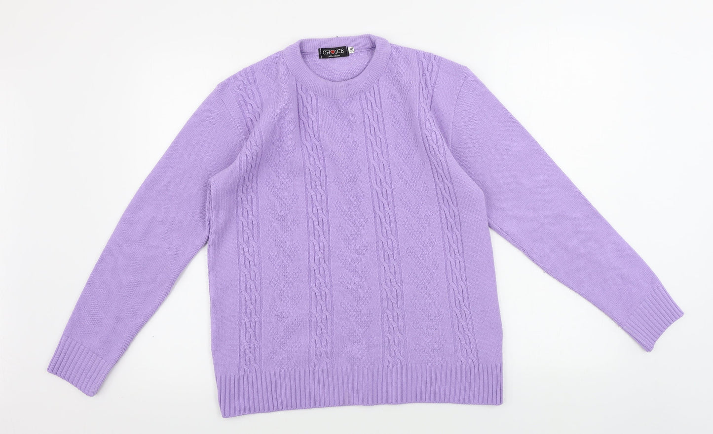 choice Womens Purple   Pullover Jumper Size M