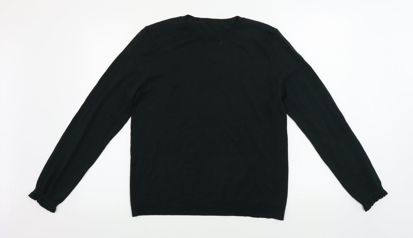 Warehouse Womens Green   Pullover Jumper Size 18