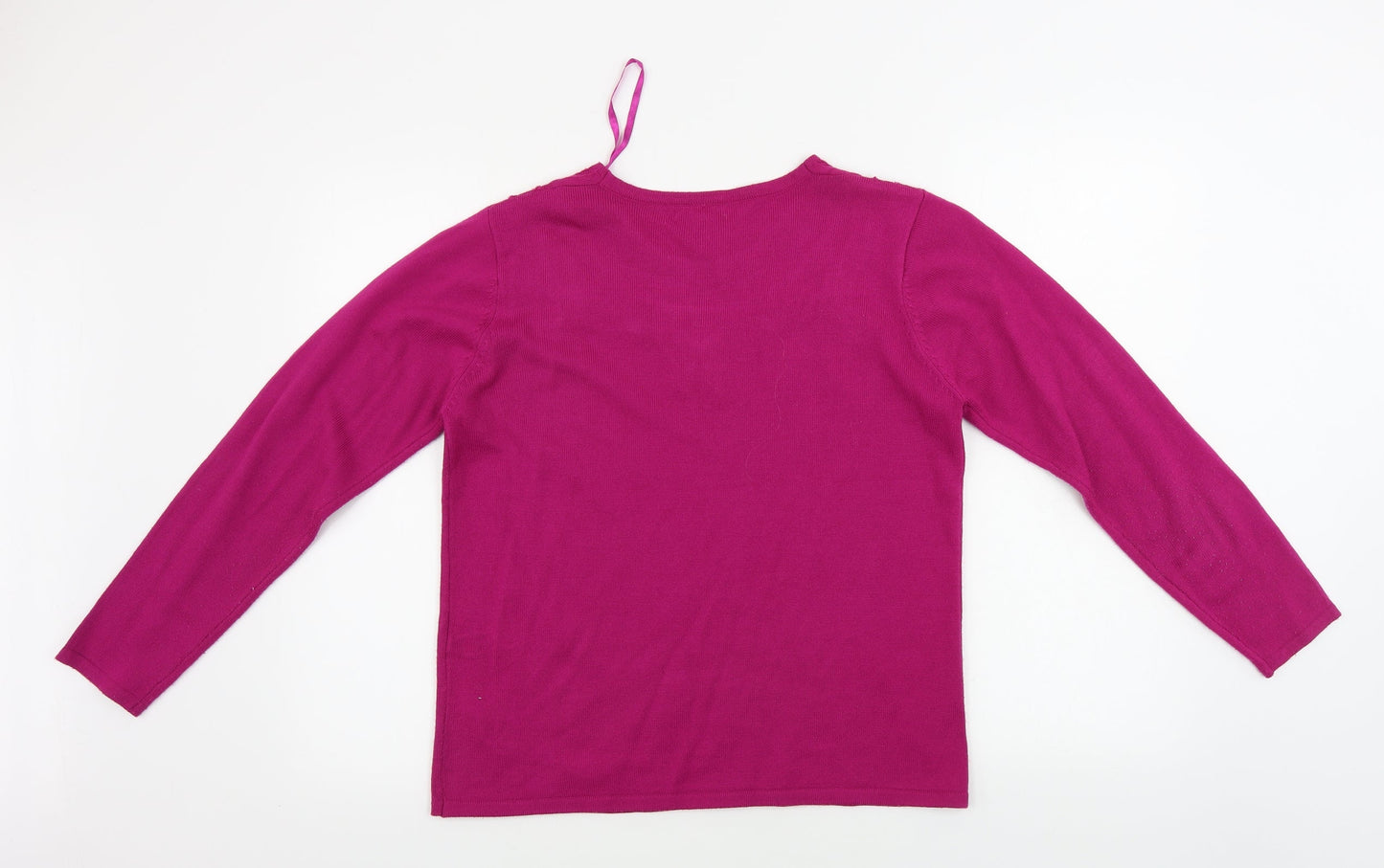 Fay Louise  Womens Purple Floral  Pullover Jumper Size M
